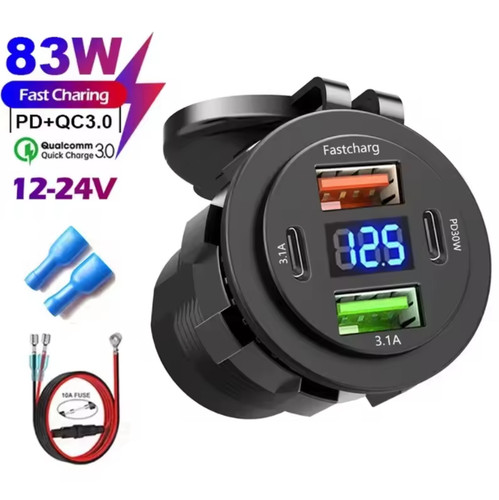 12v usb socket charger camper - 12v,