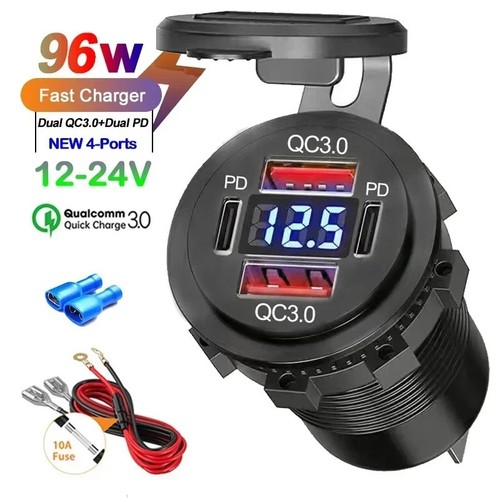 12v usb socket charger - usb, camper