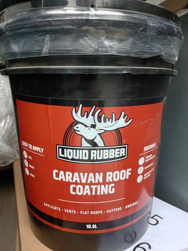 Liquid rubber caravan roof - rubber,