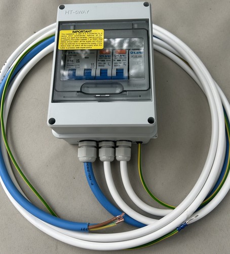 Prewired mains consumer unit - consumer,