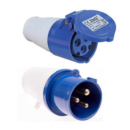 Mains hook site pin plug - up, 3